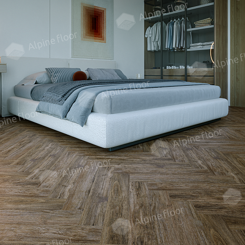 Alpine Floor Herringbone 12 Pro 4V 34 (CH) LF106-10A New Дуб Бордо (фото 2)
