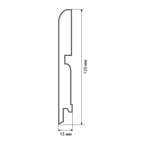 Finitura dekor R13 120х15х2400/ 010 (фото 2)