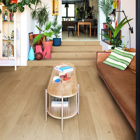 ПВХ-плитка Quick-Step QS Alpha Vinyl BLOS BASE планка AVSPT 40321 Дуб береговой бежевый (фото 5)