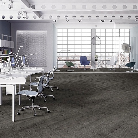 Forbo Effekta Professional PRL ромб 4042 Black Fine Oak PRO (фото 7)