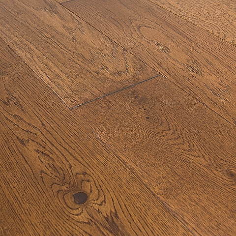 Инженерная доска CROWNWOOD Classic Arte 2-х слойная шип-паз Дуб Вильц УФ-лак/Рустик/Браш 400..1800 х 185 х 15 / 1.67м2 (фото 5)