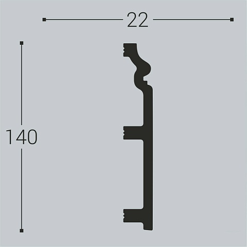 XPS П 9 140х22/ Белый (фото 2)