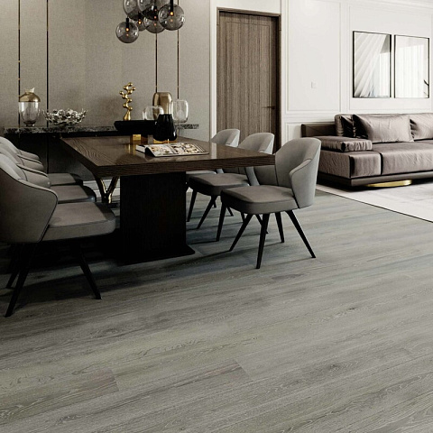 Паркетная доска ESTA 1 Strip 11166 Oak BC Dusky Grey White Pores brushed matt 2B 1800 x 160 x 14мм (фото 2)