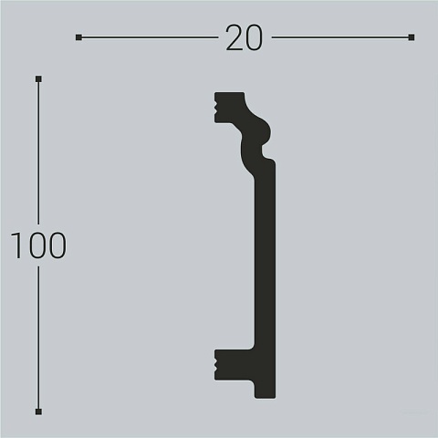 XPS П 4 100х20/ Белый (фото 2)