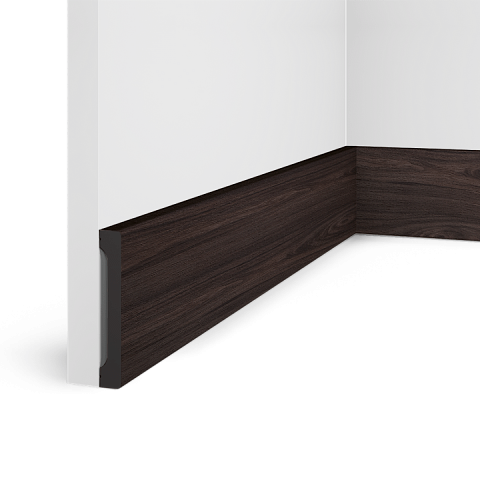 Плинтус HI WOOD B90V1 BR395/ 90 х 14 х 2700 (фото 1)