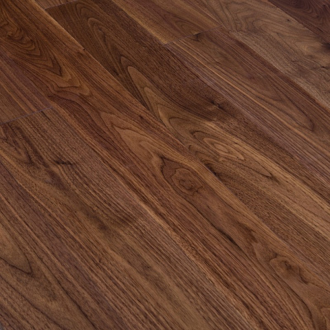 Массивная доска CROWNWOOD EXOTIC ONE Массивная (шип-паз) Орех Американский Натуральный Селект лак 300..1800 х 127 х 19,05 / 2.164 м2 (фото 2)