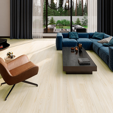 Паркетная доска ESTA 1 Strip 21086 Ash Elegant Nordic brushed matt 2B 2000 x 160 x 14мм (фото 2)