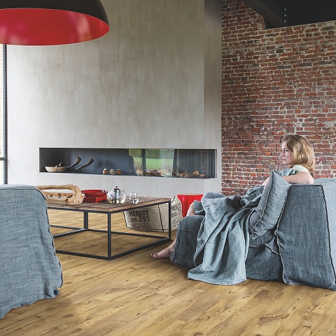 QS Alpha Vinyl BLOS планка AVSPU 40029 Каштан винтажный натуральный (фото 10)